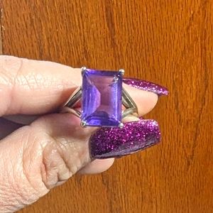 Gemstone king amethyst ring.